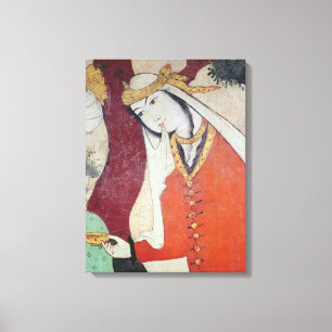 Vrouw van de rechtbank van Shah Abbas I, 1585-1627 Canvas Afdruk