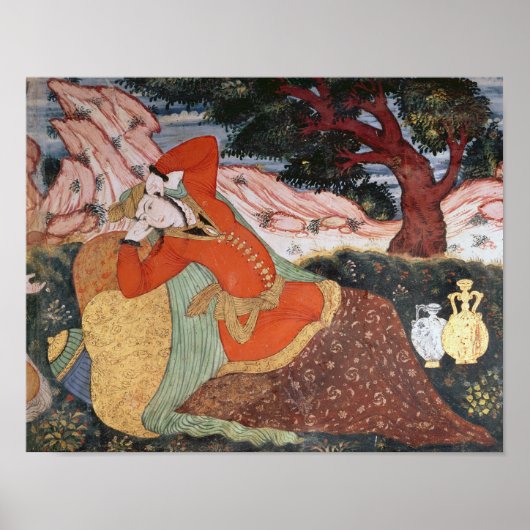 Vrouw van de rechtbank van Shah Abbas I, 1585-1627 Poster (Voorkant)