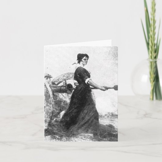 Vrouw van de revolutie bedankkaart (Voorkant)