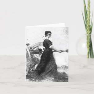 Vrouw van de revolutie bedankkaart