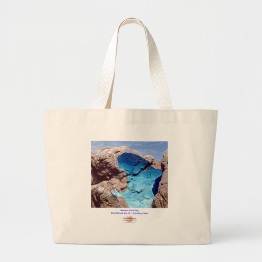 Vrouw van de Sky 1/Bag Grote Tote Bag (Voorkant)
