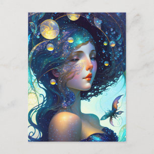 Vrouw van de Sterren Ansichtkaart Briefkaart