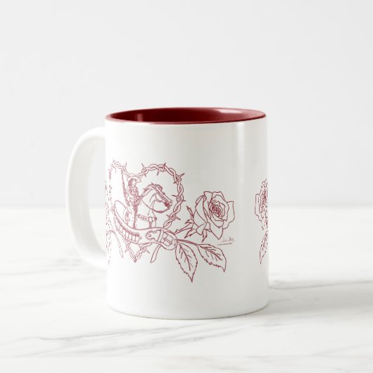 Vrouw van de West Two Tone Mok (Voorkant links)