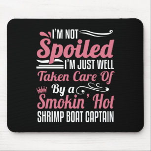 Vrouw van een garnalenboot kapitein - verzorgd muismat