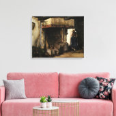 Vrouw van een Hearth door Vincent van Gogh Canvas Afdruk (Insitu (Woonkamer))