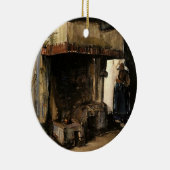 Vrouw van een Hearth door Vincent van Gogh Keramisch Ornament (Rechts)