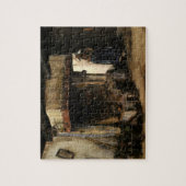 Vrouw van een Hearth door Vincent van Gogh Legpuzzel (Verticaal)