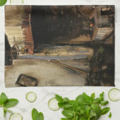 Vrouw van een Hearth door Vincent van Gogh Theedoek (Gevouwen)