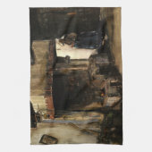 Vrouw van een Hearth door Vincent van Gogh Theedoek (Verticaal)