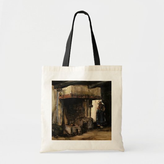 Vrouw van een Hearth door Vincent van Gogh Tote Bag (Voorkant)