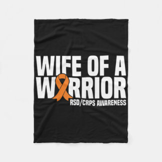 Vrouw Van Een Krijger Oranje Lint Rsdcrps Bewustzi Fleece Deken