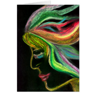 Vrouw van een lichte kaart