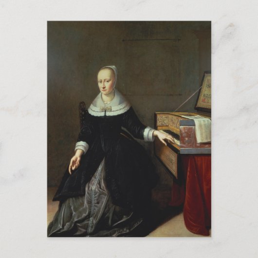 Vrouw van een maagd briefkaart (Voorkant)