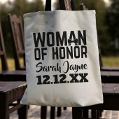 Vrouw van Eer Wedding Favoriete Canvas tas