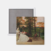 Vrouw van Frankfurt, 1858 Magneet (Voorkant / Achterkant)