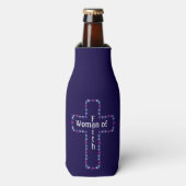 Vrouw van geloof flesjeskoeler (Fles Voorkant)