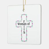 Vrouw van geloof keramisch ornament (Links)