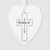 Vrouw van geloof ornament (voorkant)