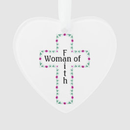 Vrouw van geloof ornament