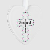Vrouw van geloof ornament (voorkant)