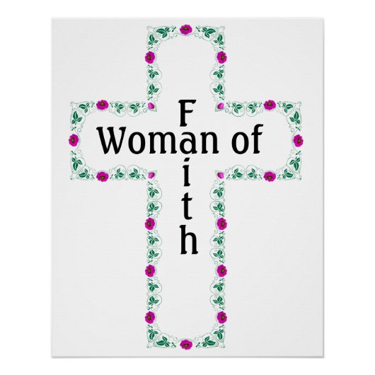 Vrouw van geloof perfect poster (Voorkant)