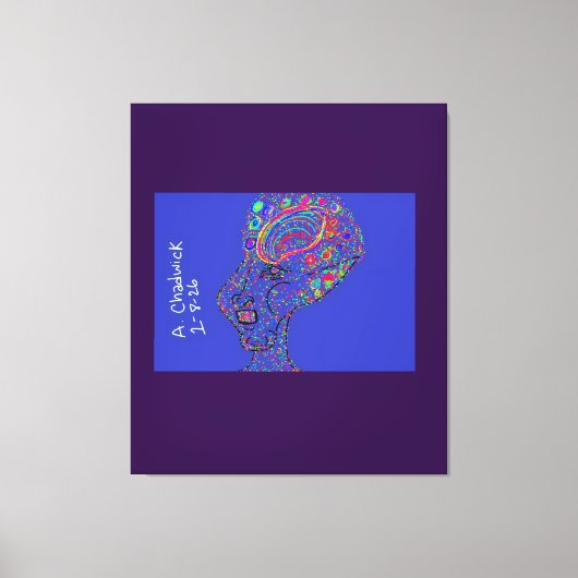 Vrouw van gratie en charme canvas afdruk (Voorkant)