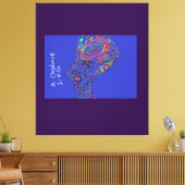Vrouw van gratie en charme canvas afdruk (Insitu (Woonkamer))