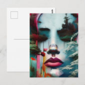 Vrouw van het Bos Briefkaart (Voorkant / Achterkant)