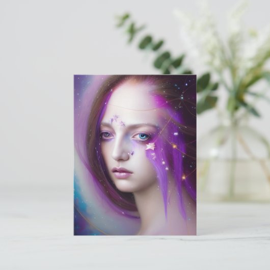 Vrouw van het Briefkaart Galaxies (Staand voorkant)