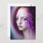 Vrouw van het Briefkaart Galaxies (Voorkant / Achterkant)