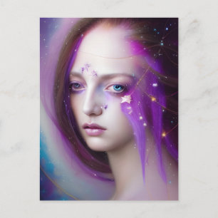 Vrouw van het Briefkaart Galaxies