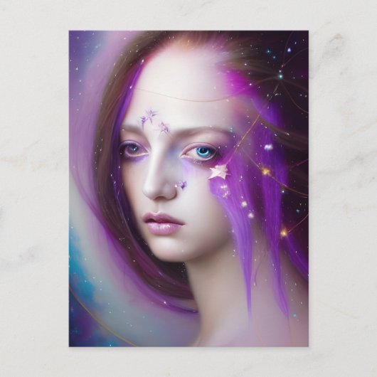 Vrouw van het Briefkaart Galaxies (Voorkant)