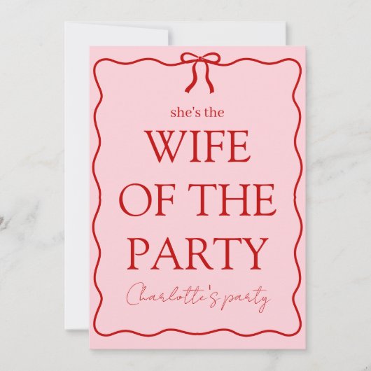 Vrouw Van Het Feest Bachelorette Party Kaart (Voorkant)