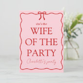 Vrouw Van Het Feest Bachelorette Party Kaart (Staand voorkant)