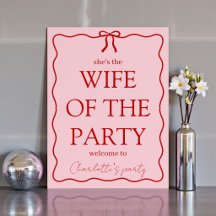 Vrouw Van Het Feest Bachelorette Welkom Bord