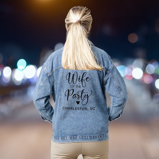 Vrouw Van Het Feest Charleston Vrouwen Afscheidsfe Denim Jacket