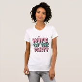 Vrouw van het Feest - Diamanten Ring Accent Dames T-shirt (Voorkant volledig)