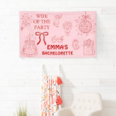 Vrouw Van Het Feest Verlovingsfeest Trendy Spandoek (Insitu)