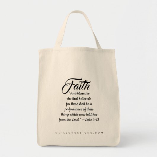 Vrouw van het geloof - MDillonModellen - Tote Bag (Voorkant)