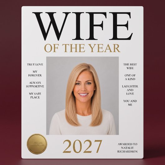 Vrouw van het Jaar Foto Fotoplaat
