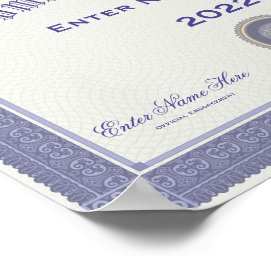 Vrouw van het Jaar personaliseren Poster (Hoek)