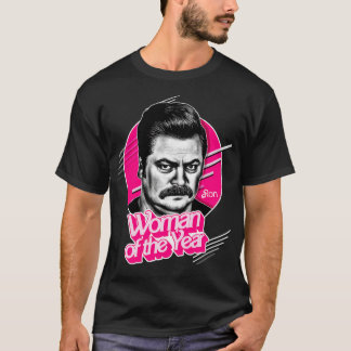 Vrouw van het jaar Ron Swanson T-shirt