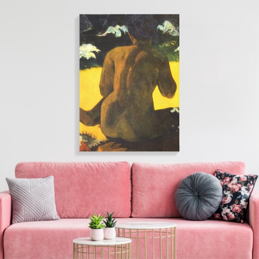 Vrouw van het Zee van Paul Gauguin,  Kunst Canvas Afdruk (Insitu (Woonkamer))