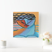 Vrouw van het Zee Vierkante Klok (Huis)