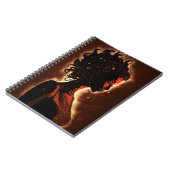 Vrouw van het zwarte rode en bruine Notitieboek (Linkerzijde)