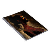 Vrouw van het zwarte rode en bruine Notitieboek (Rechterzijde)