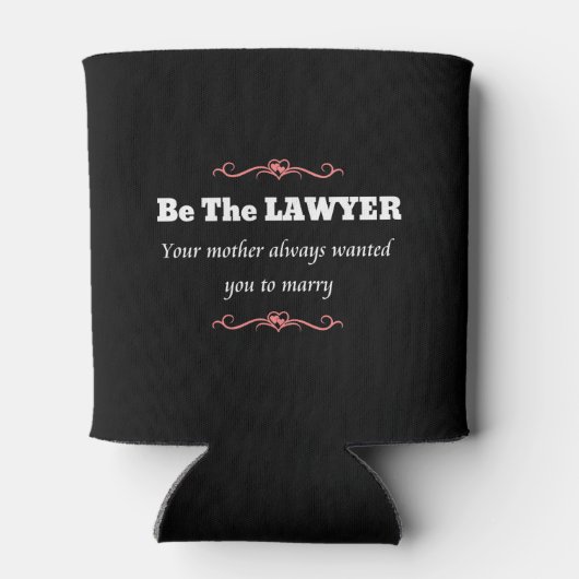 Vrouw van juristen van de rechtenfaculteit Afstude Blikjeskoeler (Achterkant)