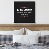 Vrouw van juristen van de rechtenfaculteit Afstude Canvas Afdruk (Insitu (Slaapkamer))