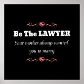 Vrouw van juristen van de rechtenfaculteit Afstude Poster (Voorkant)