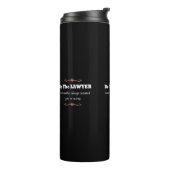 Vrouw van juristen van de rechtenfaculteit Afstude Thermosbeker (Gedraaid links)